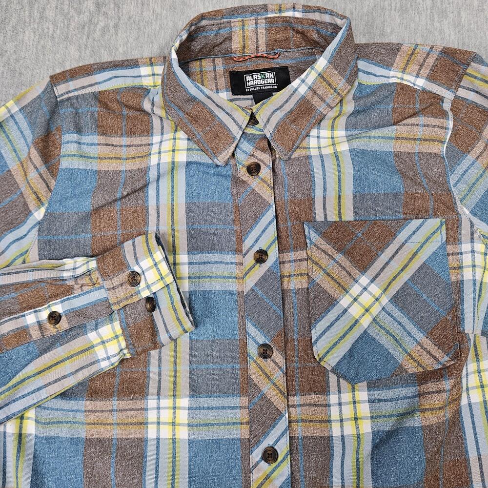 Alaskan Hardgear Shirt Womens S Bitterroot Plaid Long Sleeve Nylon Outdoor